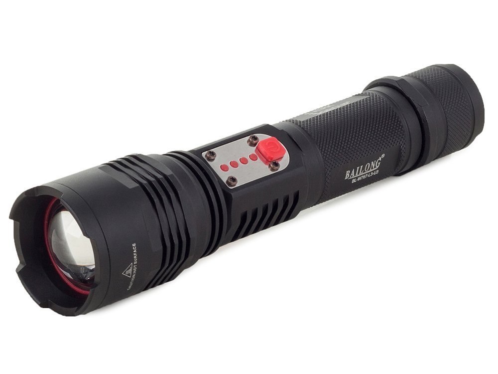 MOCNA LATARKA WOJSKOWA CREE LED USB XML-L T6 POWER BANK